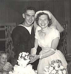 Barry & Kay's wedding day